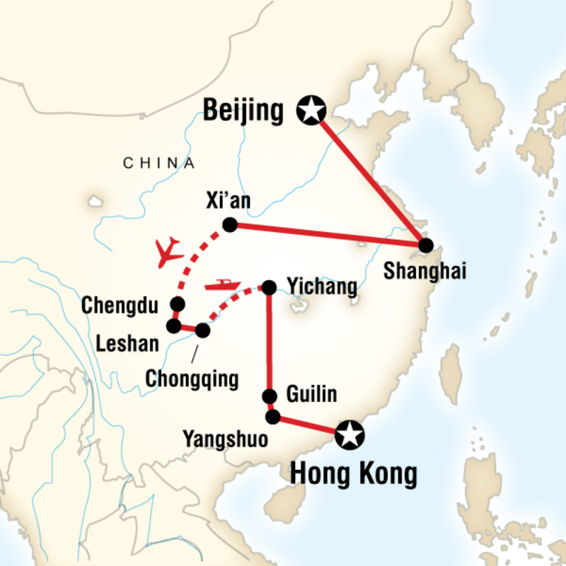 Essential China Trip Map