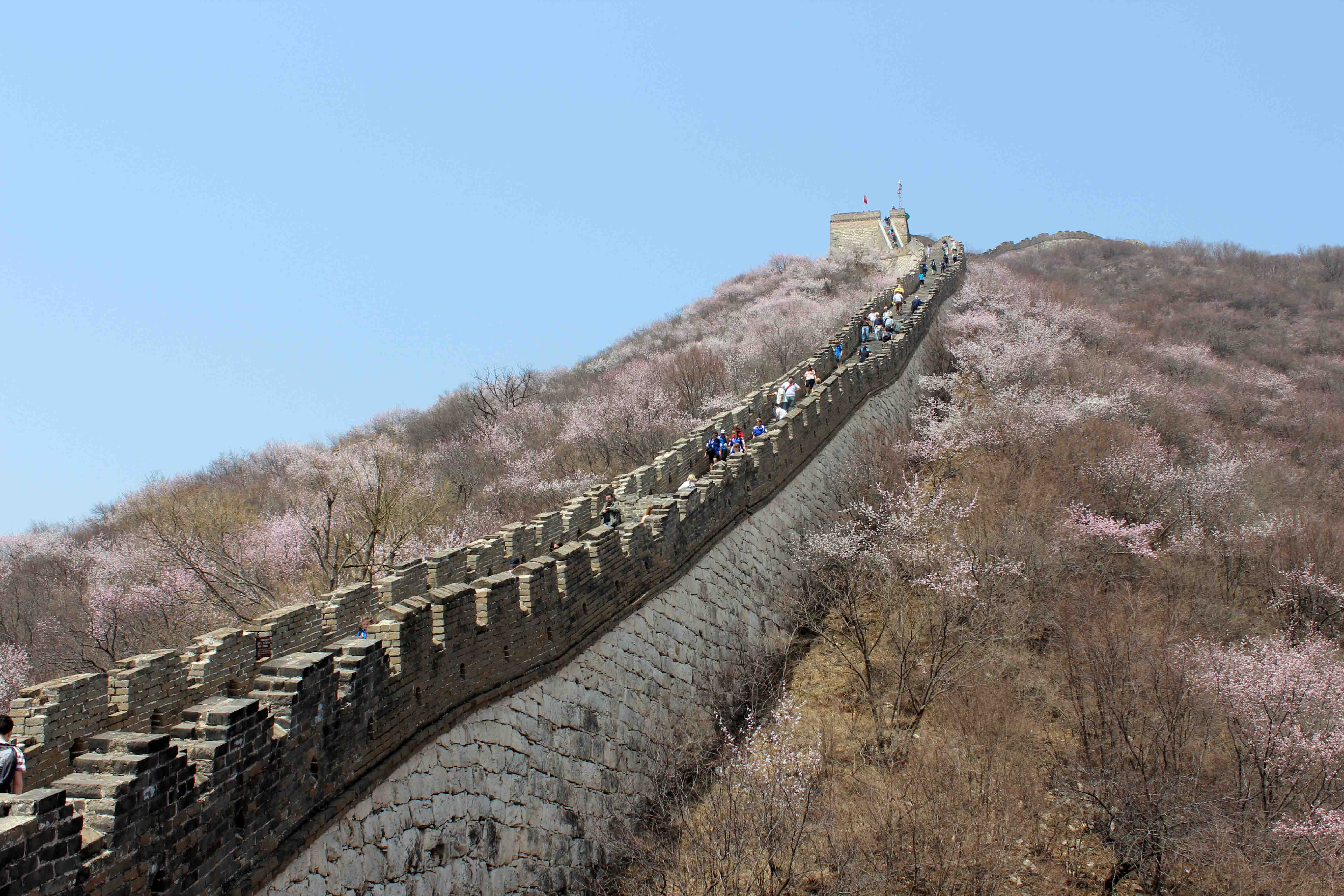 The part between Tower 20 and Tower 22 is the steepest part of Mutianyu