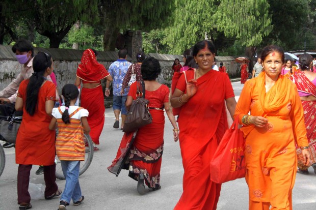 Nepali Women in the streets of Kathmandu