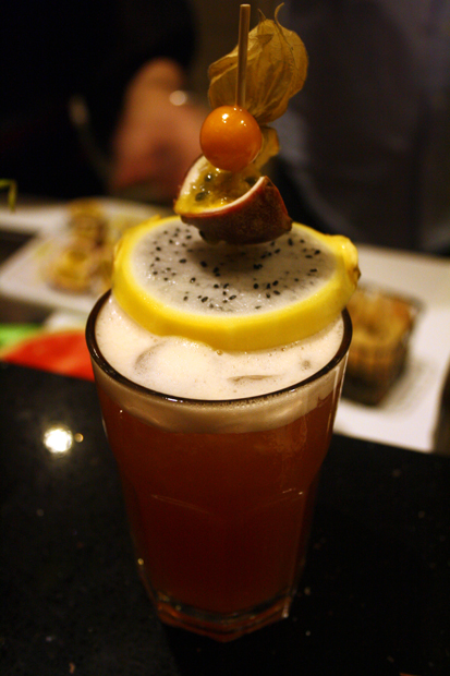 "Tropical Andaluz" prepared in a Cocktail Course in Germany