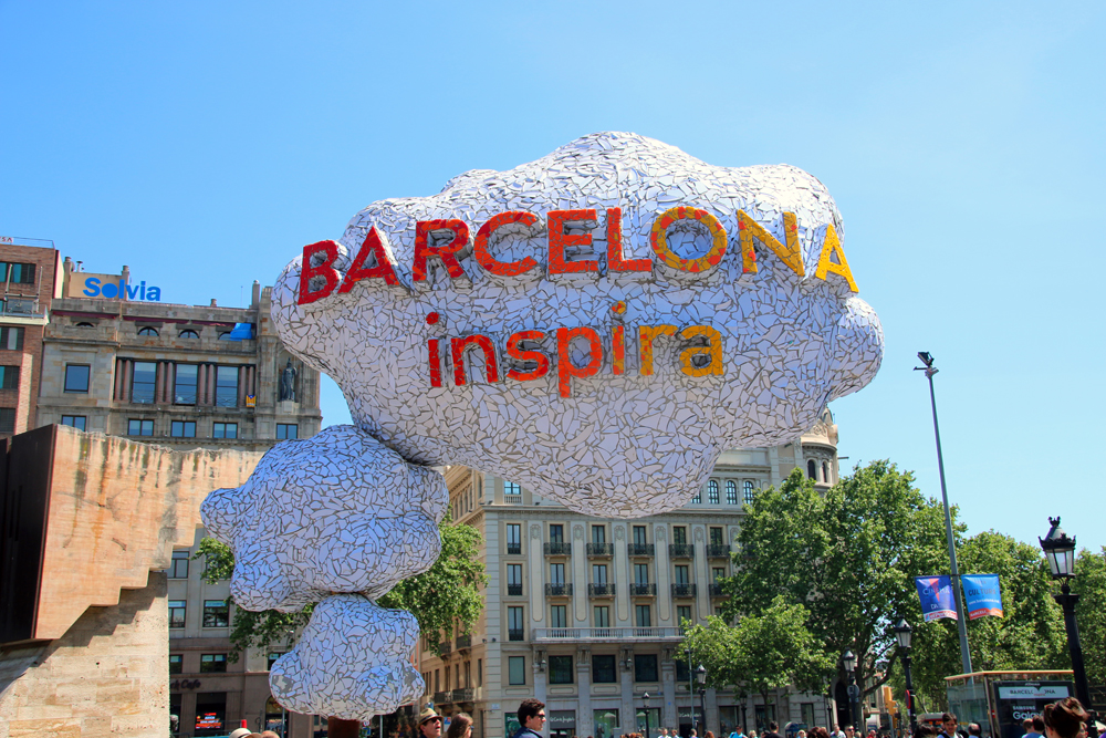 Placa de Catalunya Barcelona Spanien