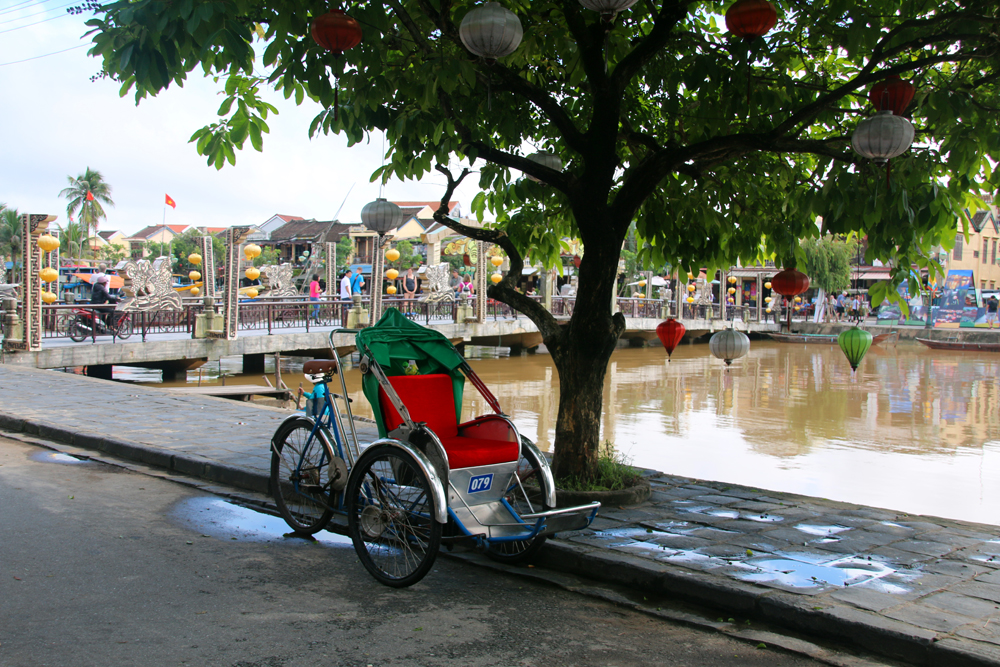 Cycle rickshaw Hoi An Vietnam Asia