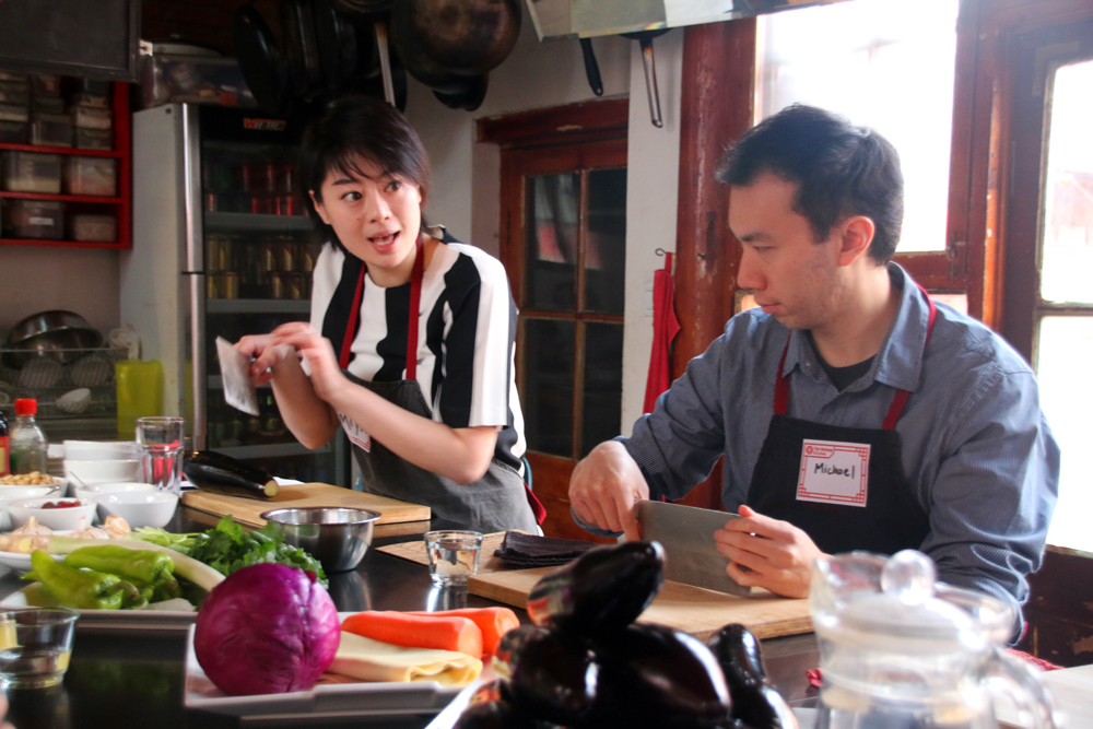 Sichuan cooking class Beijing China