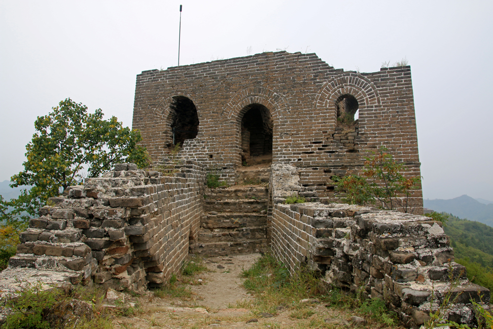 Wachturm Chinesische Mauer Gubeikou Miyun Hebei Peking China Asien
