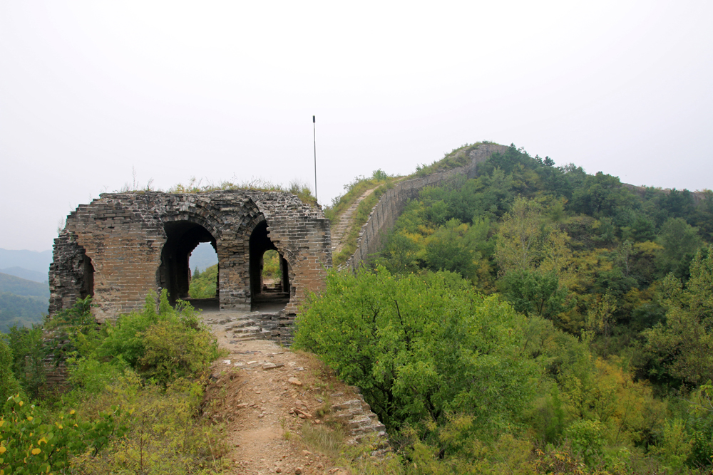 Wachturm Chinesische Mauer Gubeikou Miyun Hebei Peking China Asien