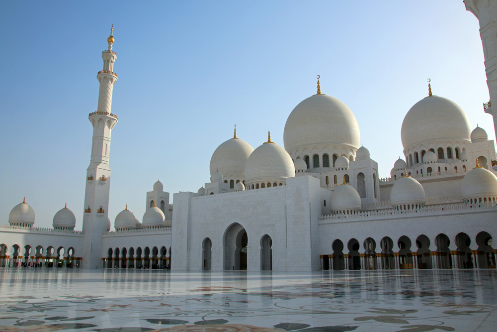 Reiseblogger-Rückblick 2016 - die Scheich-Zayed-Moschee in Abu Dhbai 