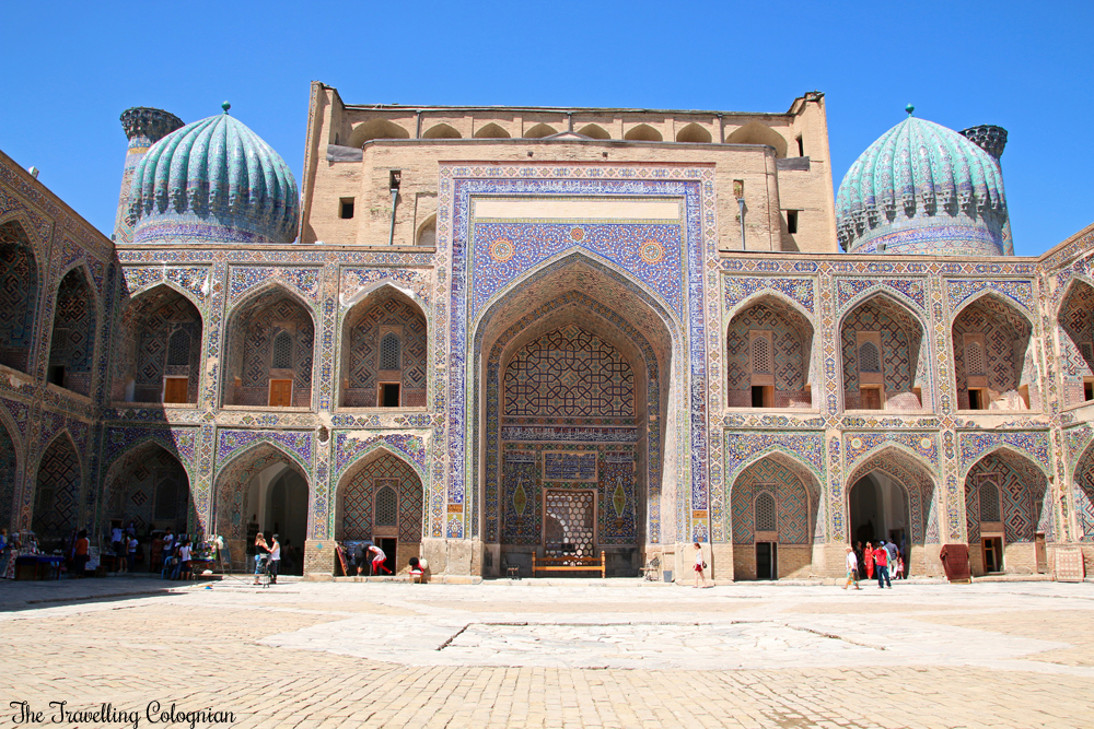 Die Juwelen von Samarkand - der Registan - der Innenhof der Sherdor Medrese
