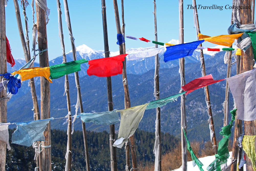 Travel blogger review 2017 Prayer flags Chele La Pass Bhutan Himalayas South Asia ASIA
