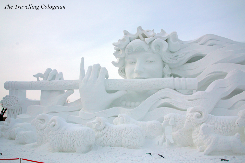 Harbin Ice and Snow Festival Snow Sculptures on Sun Island Harbin Heilongjiang China ASIA