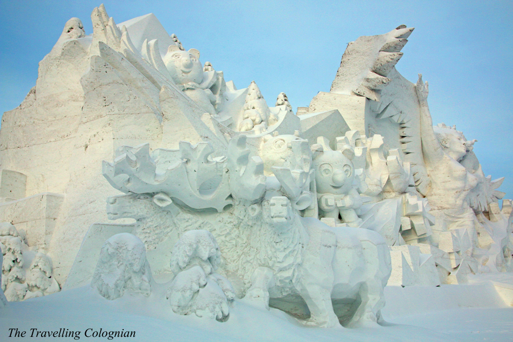 Schneeskulpturen auf der Sonneninsel Harbin Heilongjiang China ASIEN
