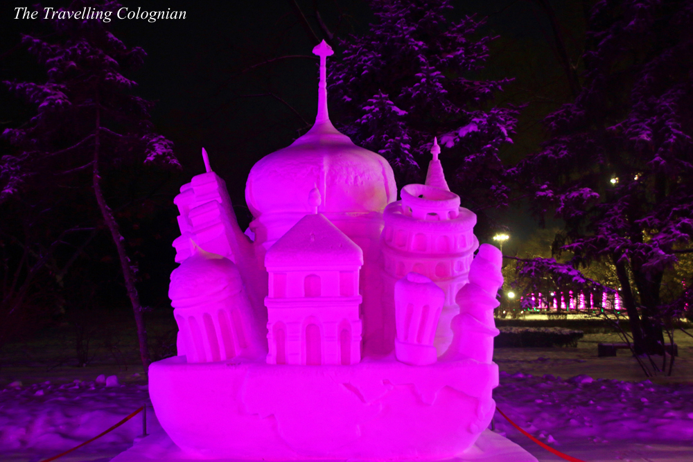 arbin Ice and Snow Festival Snow Sculptures on Sun Island Harbin Heilongjiang China ASIA