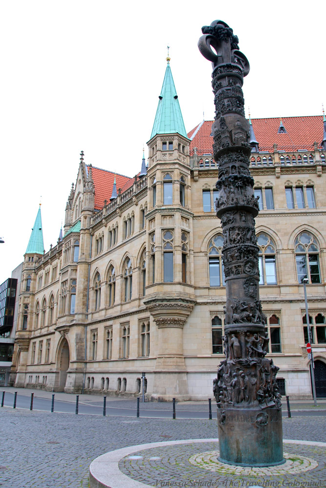Pillar 2000 Years Christianity Brunswick Lower Saxony Germany EUROPE