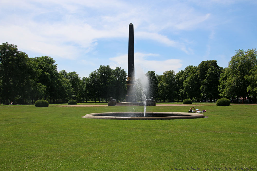 Obelisk Löwenwall Braunschweig Niedersachsen Deutschland