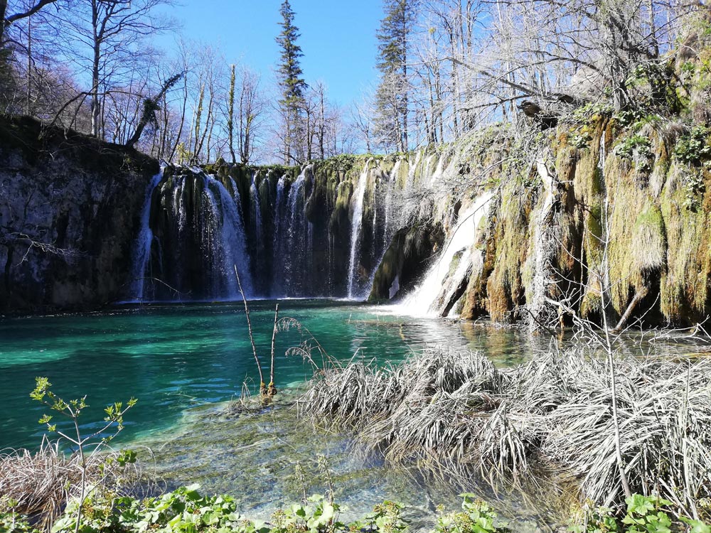 Lakes and waterfalls in Plitvice Lakes National Park