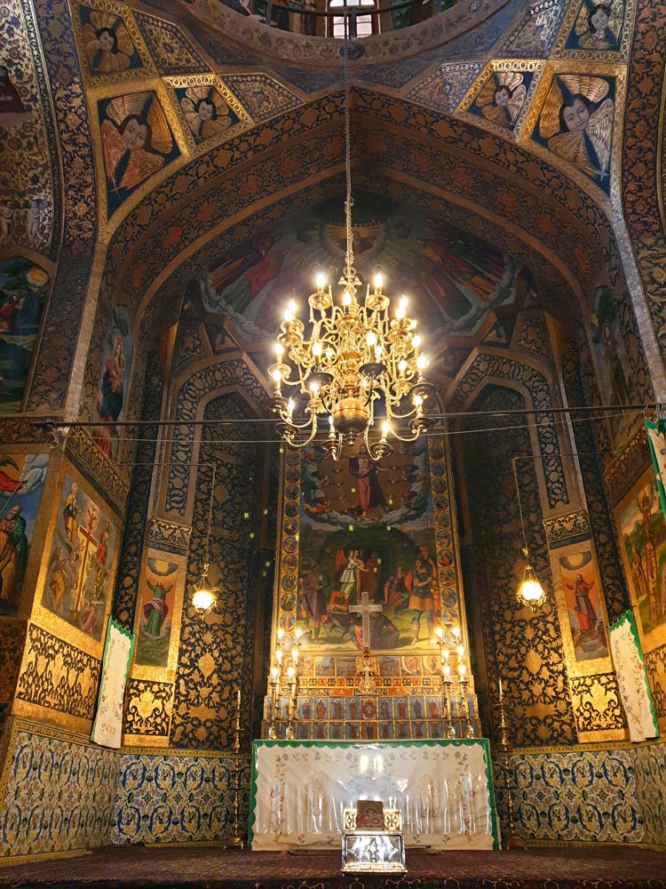 Altar in der Vank-Kathedrale in Isfahan, Iran