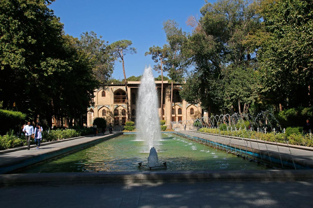The Hasht Behesht Palace in Isfahan, Iran