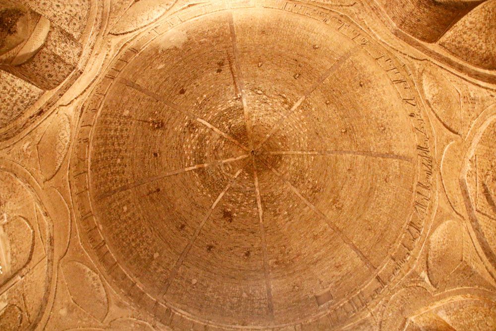 Dome in the Nizam ol-Molk dome building in the Jame Mosque in Isfahan, Iran