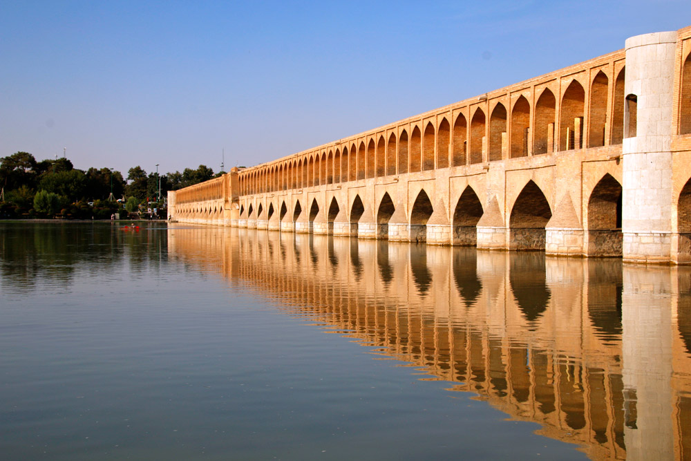Si-o-se Pol Bridge in Isfahan, Iran