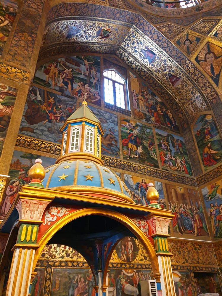 Tower inside the Vank Cathedral in Isfahan, Iran
