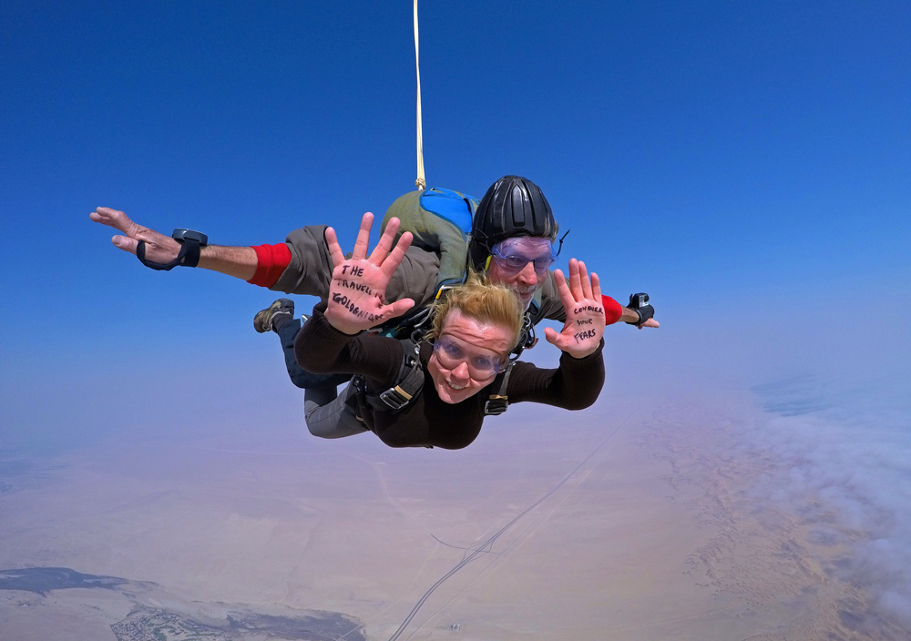 Skydiving in Swakopmund, Namibia