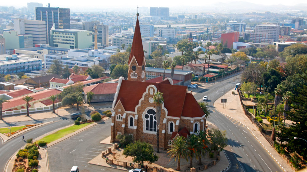Die Christuskirche in Windhoek, der Hauptstadt von Namibia