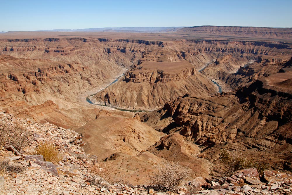 The Fish River Canyon in Namibia