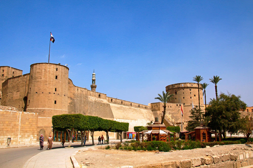 Die Zitadelle von Saladin im Islamischen Viertel in Kairo