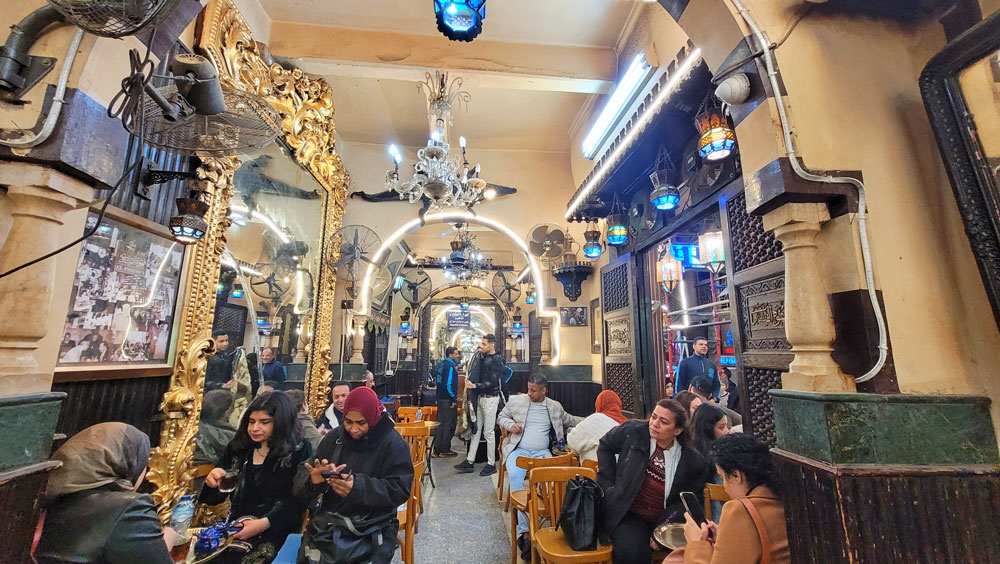 Das El-Fishawy-Teehaus im Khan el-Khalili-Basar in Kairo