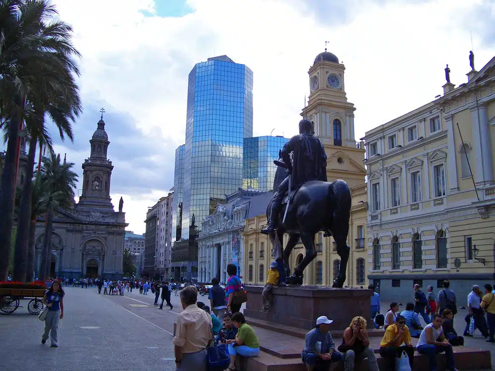 Plaza de Armas in Santiago de Chile, Chile