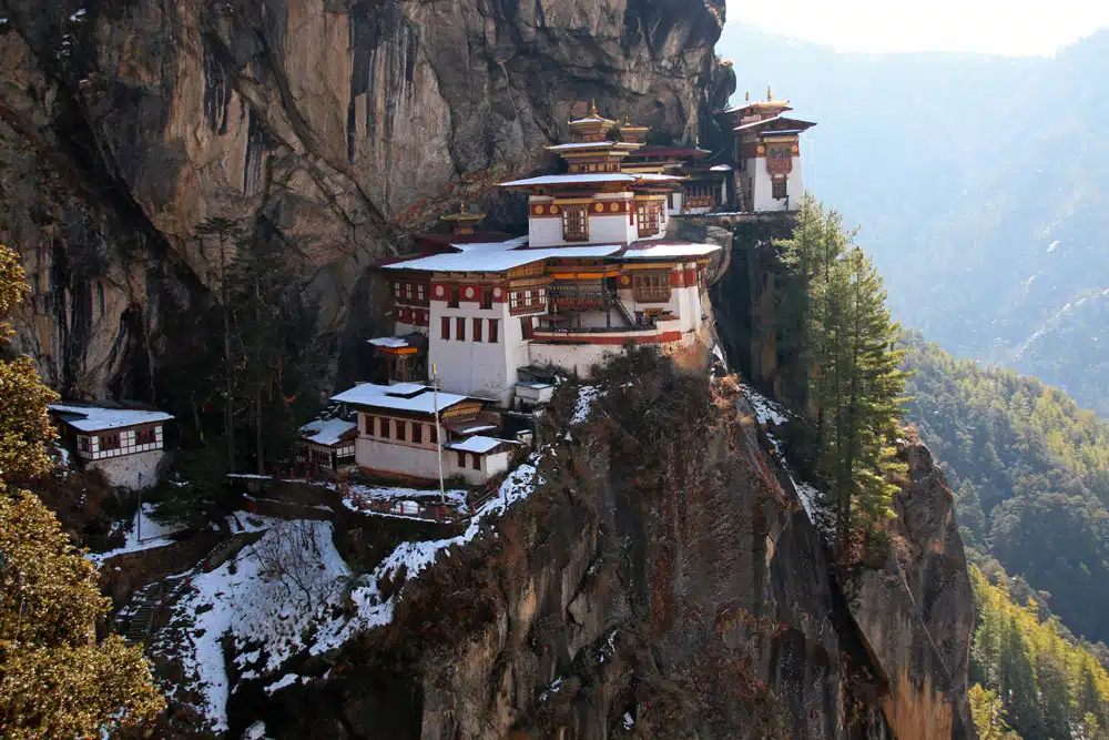 Das Tigernest, auch bekannt als Taktshang-Kloster in Paro, Bhutan